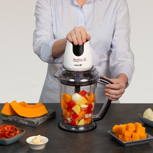 Moulinex Masterchop Extra Chopper, 1000 Watt, 1.5 Liter, 6 blades, White - DJ4791EG Moulinex Masterchop Extra Chopper, 1000 Watt, 1.5 Liter, 6 blades, White - DJ4791EG